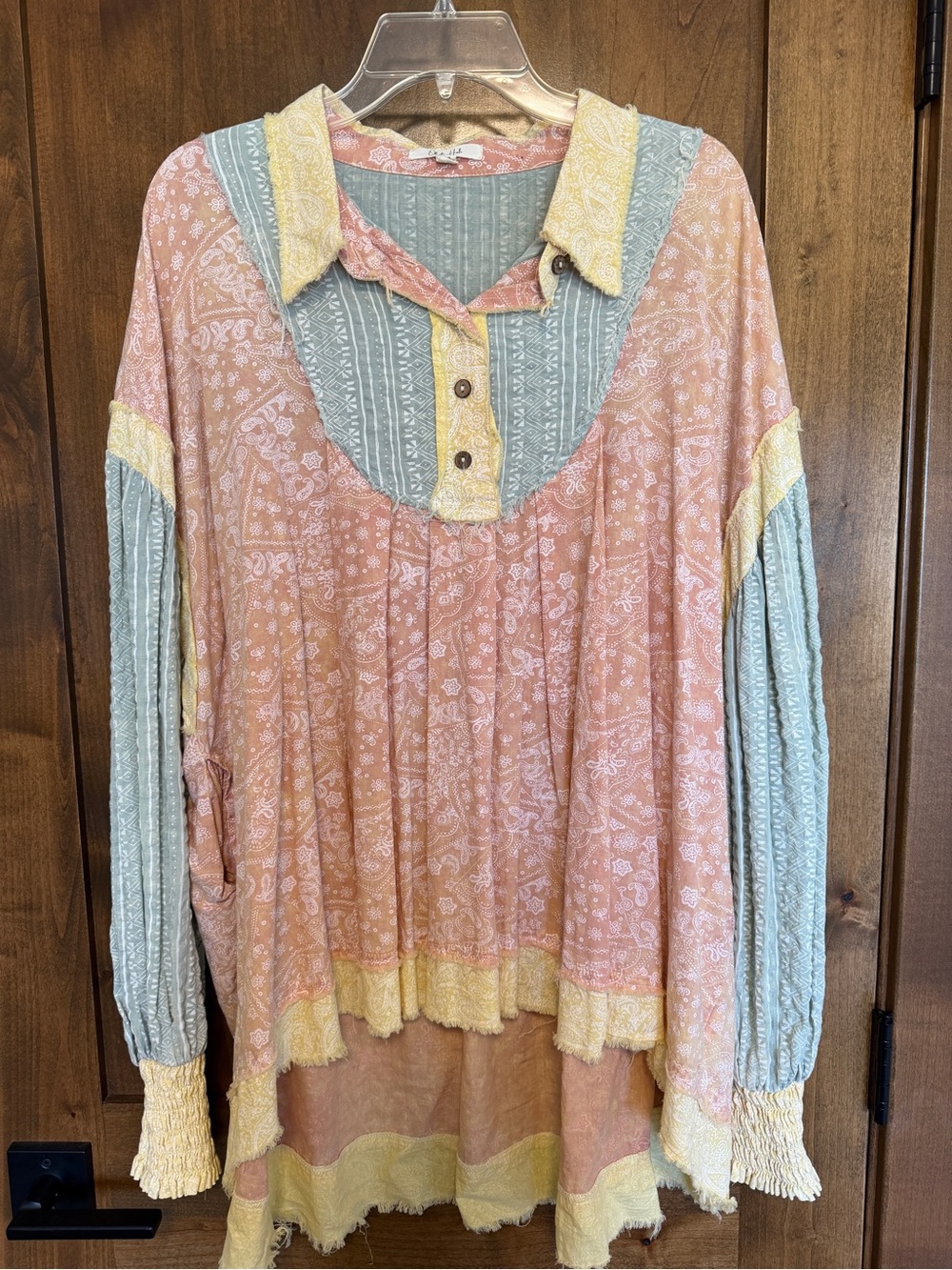 Oli & Hali mixed print top - size M/L